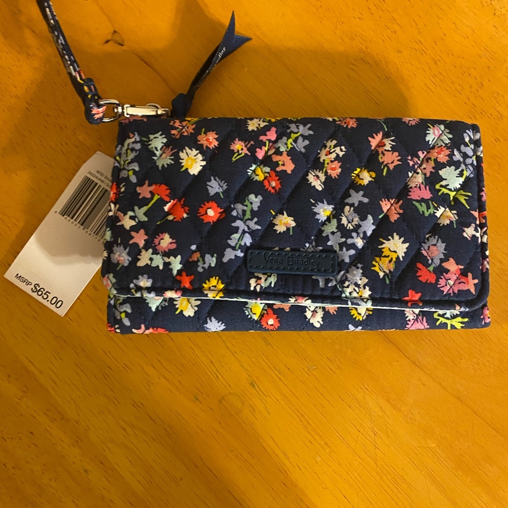 Vera Bradley Scattered Wildflowers Wristlet